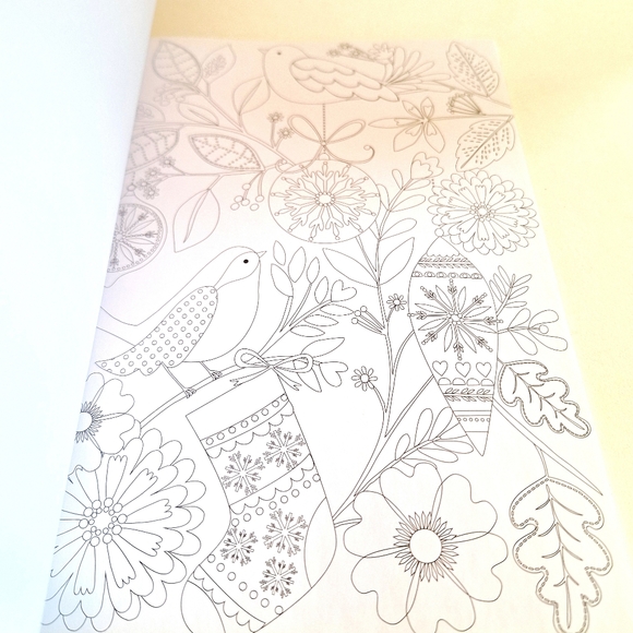 New Adult Christmas Coloring Book - Picture 2 of 5